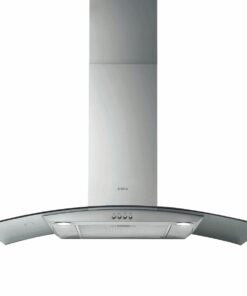 Circus Curved Glass Wall Mounted Extractor 90cm