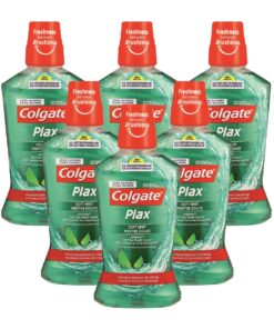 Colgate Plax Mouthwash, Soft Mint, Bulk Offer - 6 X 500ml