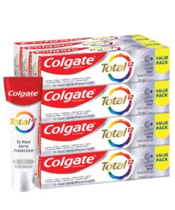 Colgate Total 12 Clean Mint, Anti-Germ Toothpaste, 12 X 150ml