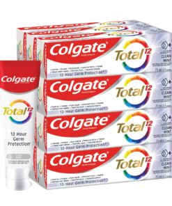 Colgate Total 12 Clean Mint Anti-Germ Toothpaste, 12 X 75ml