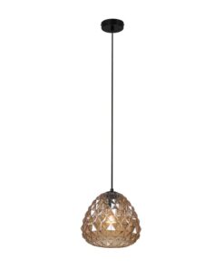 Colmar Pendant Black with Champagne Glass