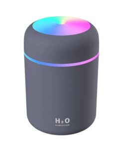 Colourful Ultrasonic Aroma USB Humidifier Portable Essential Oil Diffuser - Grey