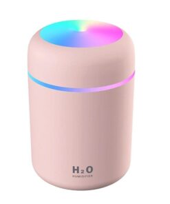 Colourful Ultrasonic Aroma USB Humidifier Portable Essential Oil Diffuser - Pink