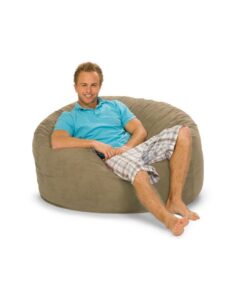 Comfyzak 100cm Beanbag - Beige Suede