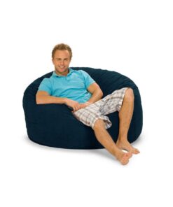 Comfyzak 100cm Beanbag - Royal Blue Suede