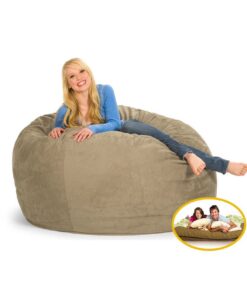 Comfyzak 120cm Beanbag - Beige Suede