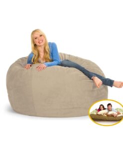 Comfyzak 120cm Beanbag - Vanilla Suede