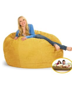 Comfyzak 120cm Beanbag - Wheat Suede