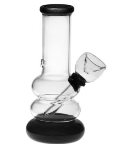 Compact Glass Bong - bg025 - Black