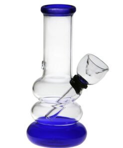 Compact Glass Bong - bg025 - Blue