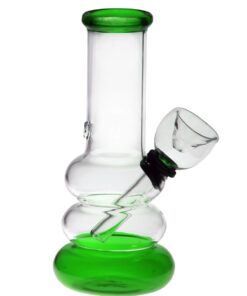 Compact Glass Bong - bg025 - Green