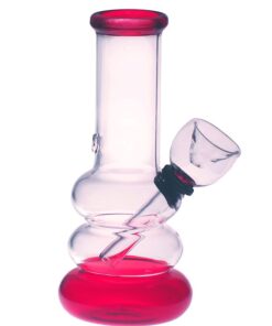 Compact Glass Bong - bg025 - Red