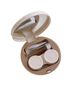 Contact Lens Case with Accessories - Cream
