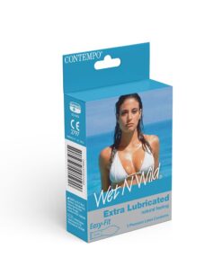 Contempo Wet N Wild Extra Lubricated Condoms 3s