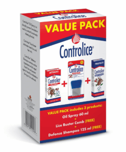 Controlice Oil Spray + Defence Shampoo + Buster Comb - Value Pack