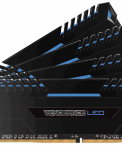 Corsair Vengeance Blue LED - Black Heatsink, 8GB x4 Dual Memory Kit DDR4-3000
