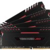 Corsair Vengeance Led (Red Led)-Black, 8GBx4 Quad Kit, DDR4-3000