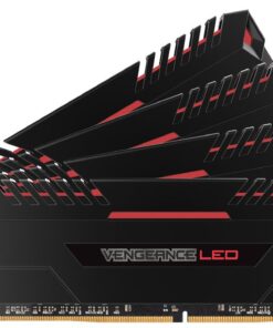Corsair Vengeance Led (Red Led)-Black, 8GBx4 Quad Kit, DDR4-3000