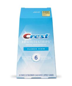 Crest 3D Whitestrips, Classic Vivid Teeth Whitening Kit - 20 Strips