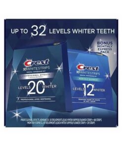 Crest 3D Whitestrips Combo Kit- Professional + Monthly Express (60 Strips)