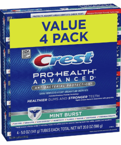 Crest Pro-Health Advanced Antibacterial Protection Toothpaste -141g- 4 Pack
