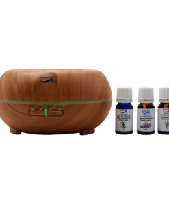 Crystal Aire Bean Ultrasonic Aroma Diffuser 300ml with 3 Essential Oils