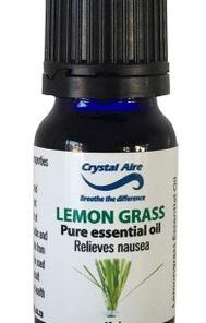 Crystal Aire Lemongrass Essential Oil - Relieves Nausea & Deters Fungi