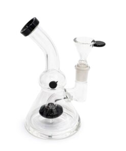 Crystal Shower Percolator Bong - Black