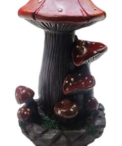 Cute Resin Mushroom Incense Backflow with 20 Incense Cones
