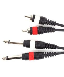 Cyberdyne Rca Mono Male Jack Cable - Black