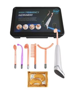Darsonval High Frequency Skin and Hair Loss Device with Neon, Argon Wands