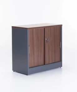 AXA 2 DOOR CABINET - Walnut