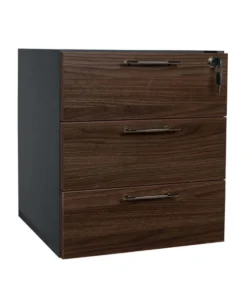 AXA 3 DRAWER UNIT FOR DESKS - Walnut