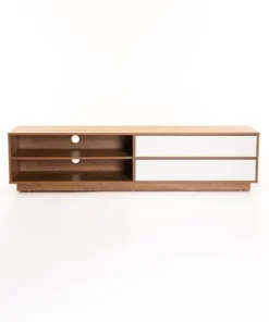 CENTO 180cm 2 DRAWER TV UNIT - Wild Oak/White