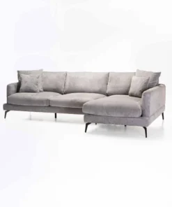 FLORES FABRIC CORNER CHAISE RIGHT - Grey