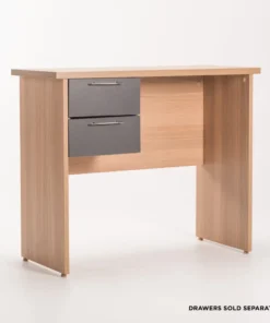 LOGO 90cm SIDE DESK - Oak/Grey