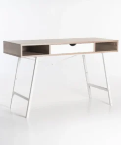 LUCA 120cm DESK - Oak/White