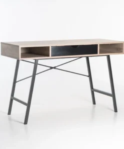 LUCA 120cm DESK - Oak/Black
