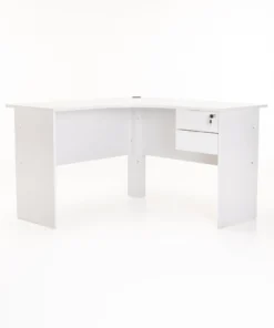 SOHO 120cm 2 DRAWER CORNER DESK - White