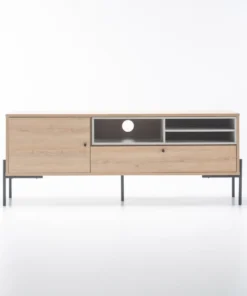 TRENTO 2 DOOR TV UNIT - Light Oak