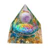 Decor Crystal Pyramid Chakra Meditation Ornament - 5cm - summer