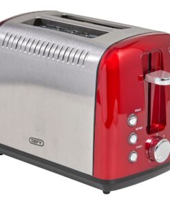 Defy - 2 Slice Stainless Steel Toaster - Red