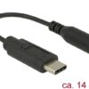 Delock Usb Type-C Male To Stereo Jack Female 14cm