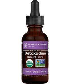 DetoxadineÂ® - Organic Nascent Iodine Liquid Supplement Drops for Thyroid Support, Detox Cleanse, Metabolism Health and Better Sleep