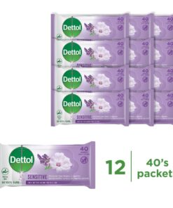 Dettol 12x40s Personal Care, Hygiene Wipes, Sensitive
