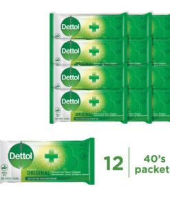 Dettol 40s x 12 Packs, Personal Care, Hygiene Wipes, Original