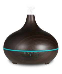 DH - RGB Ultrasonic Essential Oil Diffuser and Humidifier - Dark Wood