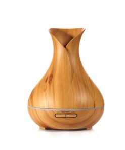 DH - RGB Vase Shape Essential Oil Diffuser and Humidifier - Light Wood