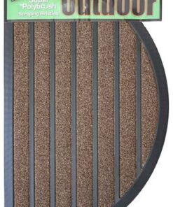 Dirttrapper Outdoor Half Moon Doormat 75cm x 45cm - Brown