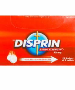 Disprin Pain Relief Tablets Extra Strength 500mg 52 sachets of 2 Tablets